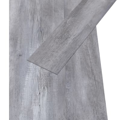 vidaXL Plăci de pardoseală, lemn gri mat, 5,26 m², 2 mm, PVC