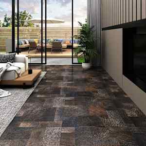 Talne deske 55 pcs Rjava 5,11 m² PVC