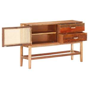 Příborník 118 x 30 x 76 cm masivní recyklované dřevo - obrázek 3