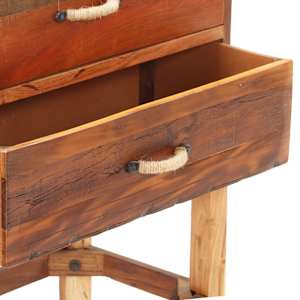 Příborník 118 x 30 x 76 cm masivní recyklované dřevo - obrázek 4