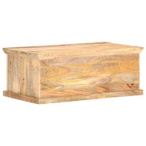 Konferenční stolek 90x50x35 cm masivní mangovník přírodní rákos - obrázek 4