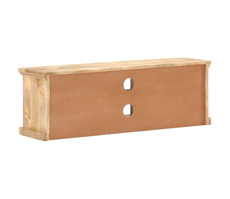 vidaXL Mangoholz Massiv TV Schrank mit Stahltüren Fernsehschrank