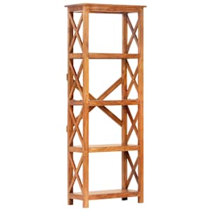 Knihovna 60 x 30 x 160 cm masivní akácie s medovým povrchem - obrázek 9