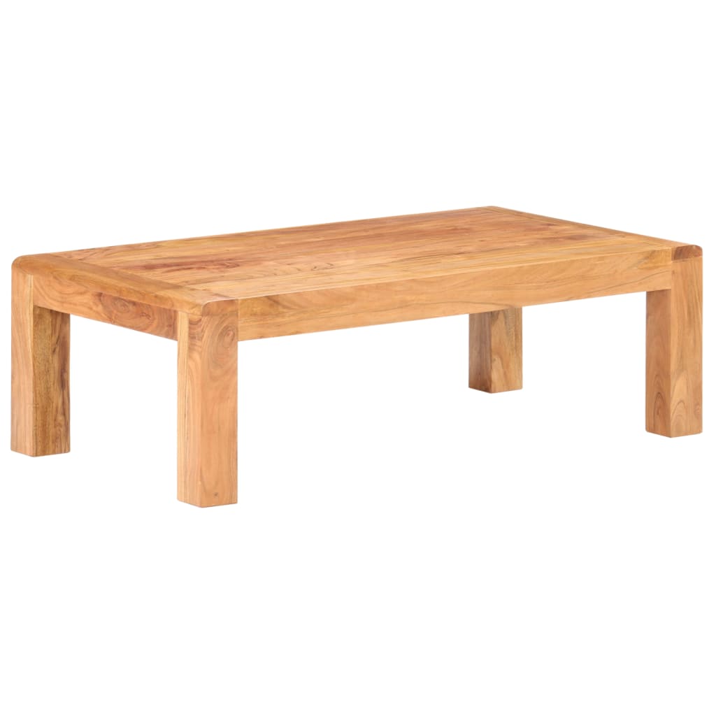 Image of vidaXL Coffee Table 110x60x35 cm Solid Acacia Wood in Honey Finish