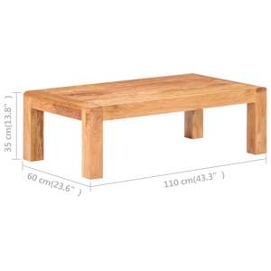 Konferenční stolek 110 x 60 x 35 cm akácie s medovým povrchem - obrázek 6
