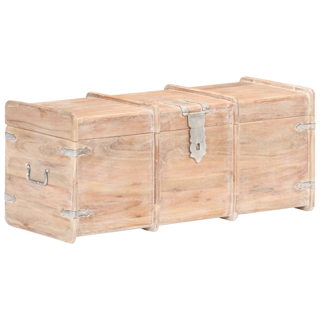 Image of vidaXL Storage Chest 90x40x40 cm Solid Acacia Wood