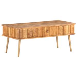 Konferenční stolek 100 x 50 x 40 cm masivní akáciové dřevo - obrázek 12