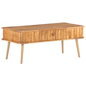 Konferenční stolek 100 x 50 x 40 cm masivní akáciové dřevo - obrázek 13