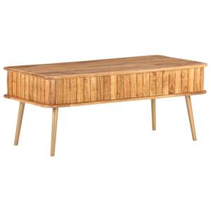 Konferenční stolek 100 x 50 x 40 cm masivní akáciové dřevo - obrázek 5