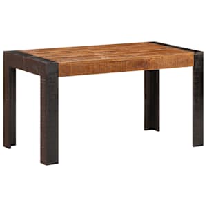 Jídelní stůl 140 x 70 x 76 cm masivní hrubé mangovníkové dřevo - obrázek 7