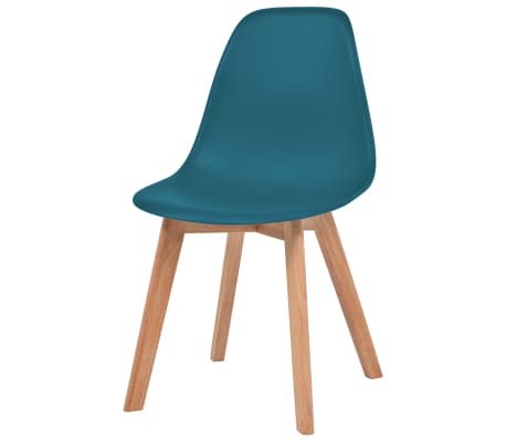 vidaXL Dining Chairs 4 pcs Turquoise Plastic