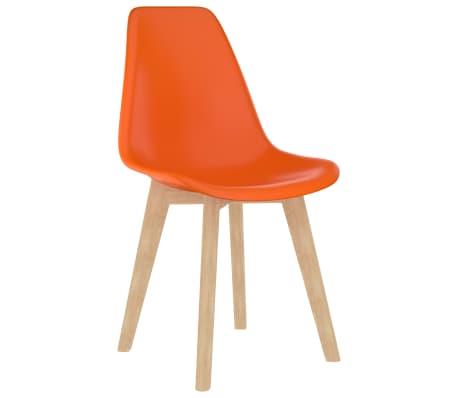 vidaXL Eetkamerstoelen 4 st kunststof oranje