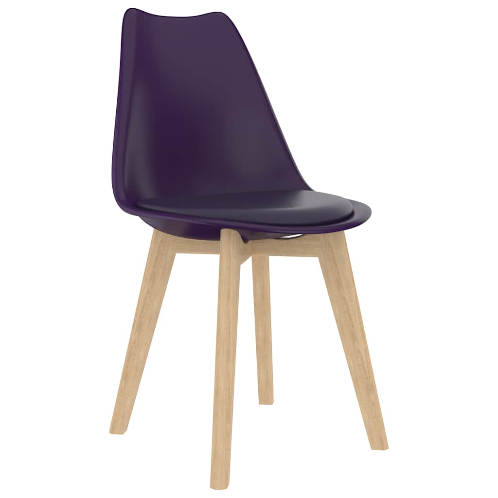 

vidaXL Eetkamerstoelen 4 st kunststof lila