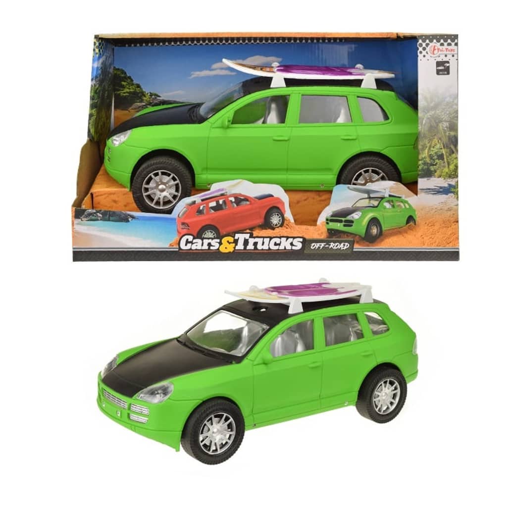 Toi-Toys Speelgoed Auto met Surfboard - Groen