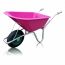Kruiwagen 100 Liter Roze Kunststof Bak Met Luchtband huismerk kopen in de aanbieding