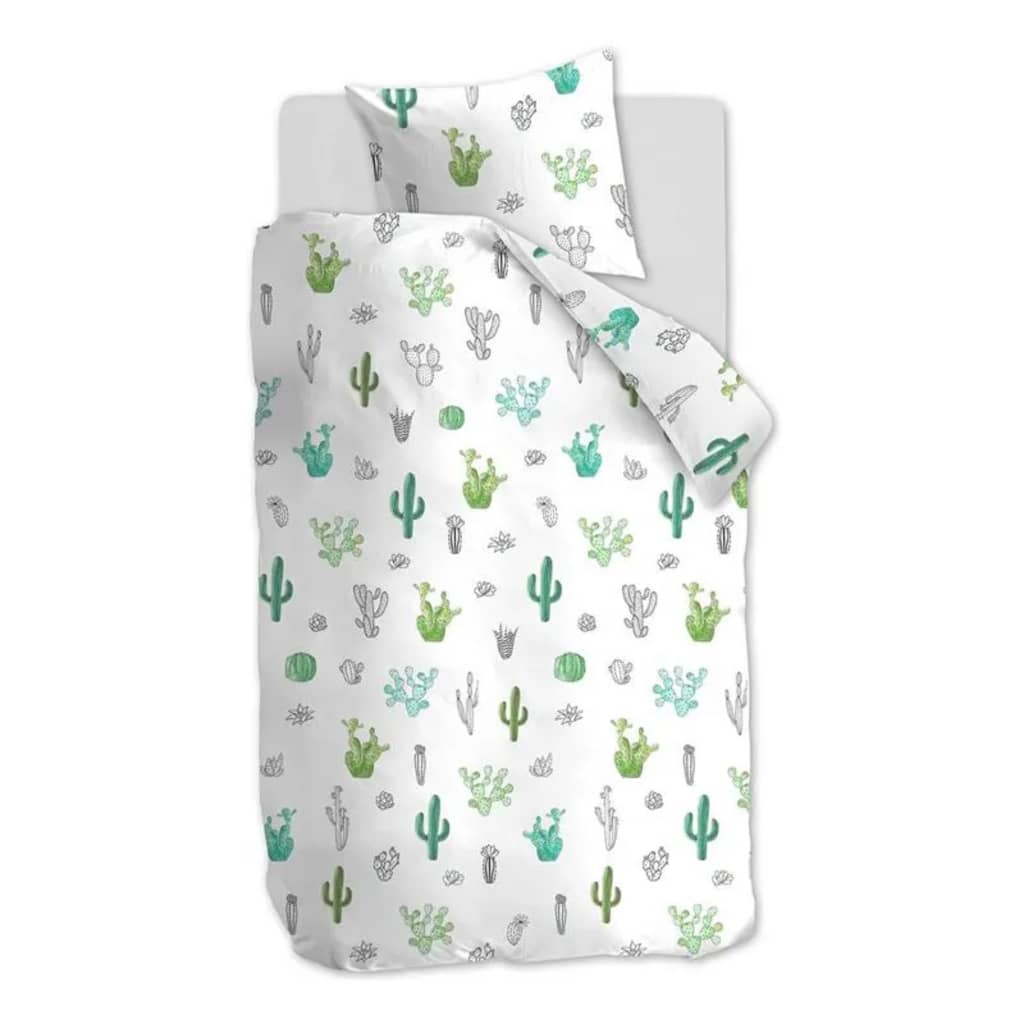 Beddinghouse Kids Dekbedovertrek Cactus - Groen - 140x200/220 -