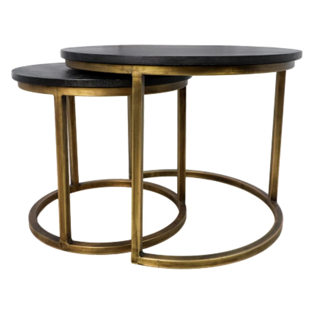 

HSM Collection 2-delige Salontafelset Finnley rond