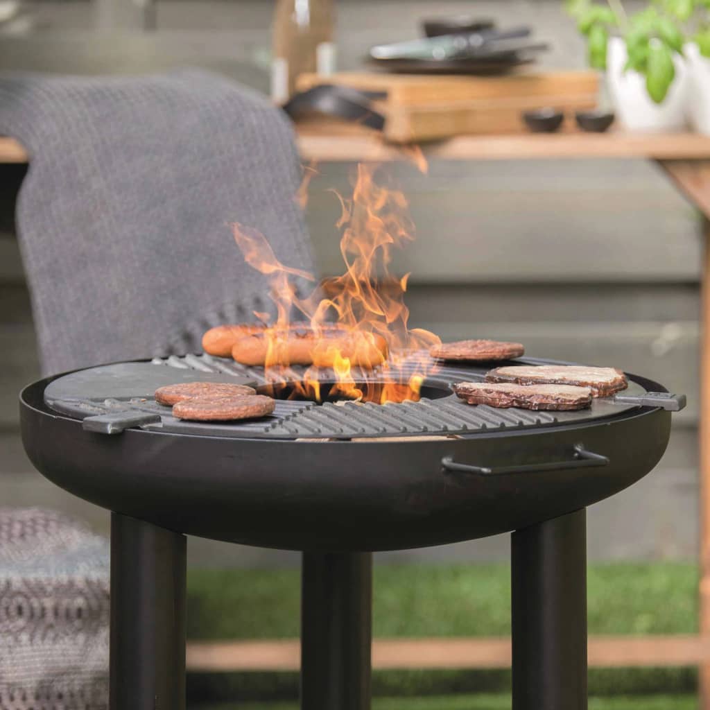 RedFire fekete acél barbecue plancha grillező 