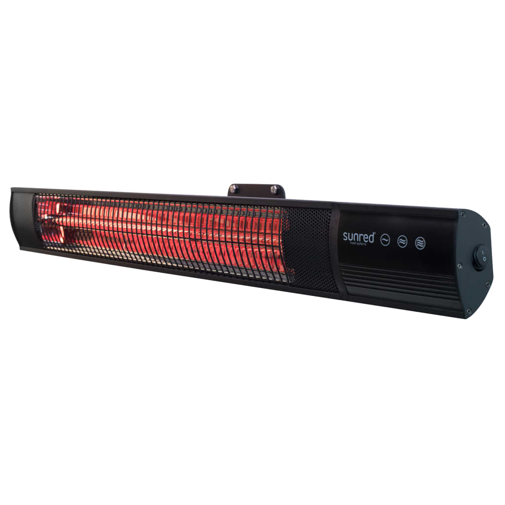 Sunred vægophængt varmeapparat Royal Diamond Dark 2500 W rosenguld carbon sort