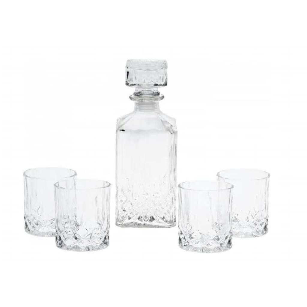 Brandless Whiskey Karaf Set - 4 Glazen