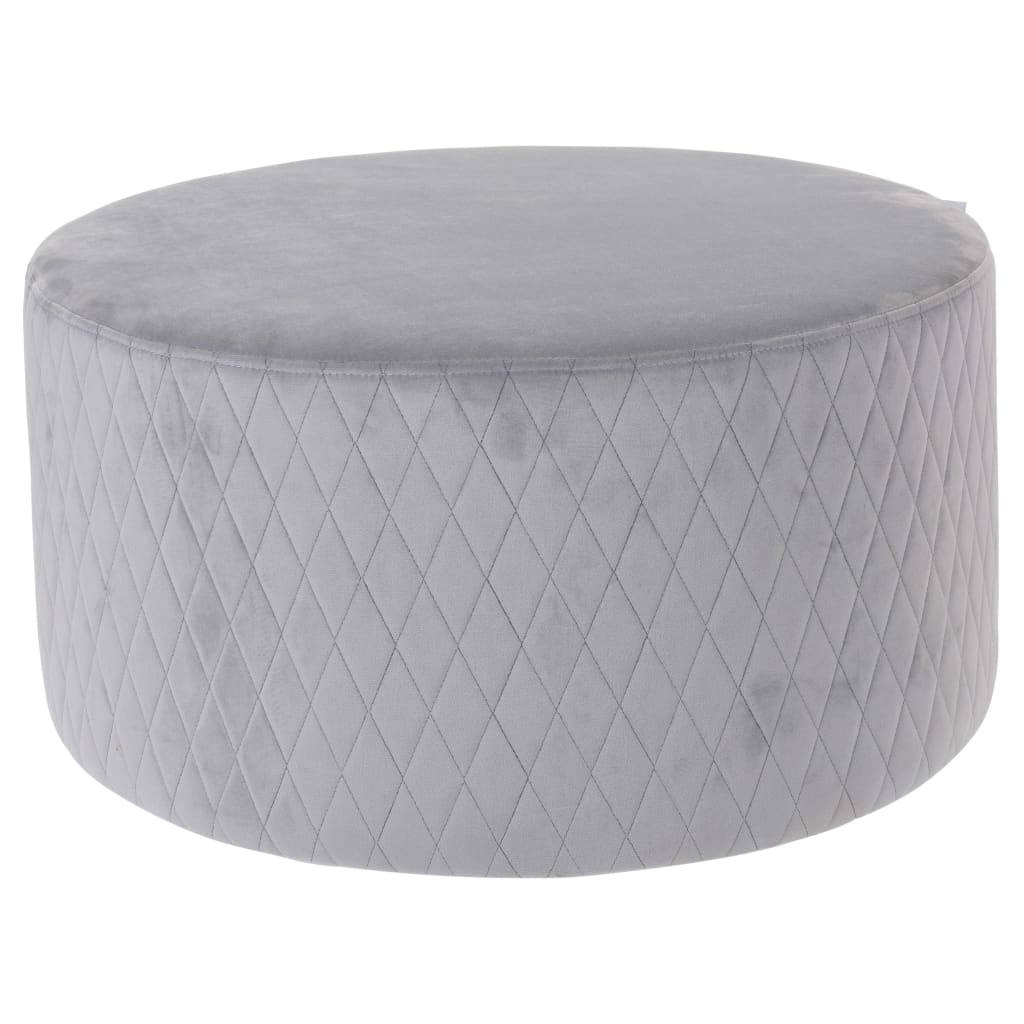 

Home&Styling Poef 58x30 cm fluweel lichtgrijs
