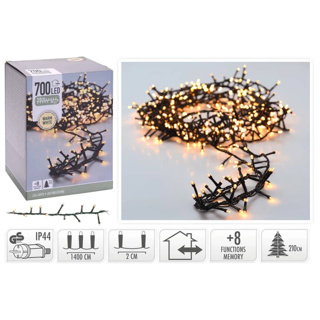 

Ambiance Kerstverlichting met 700 LED's 14 m