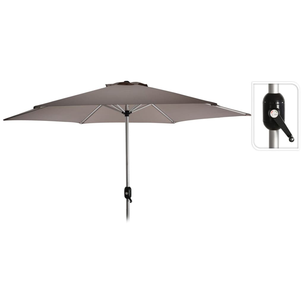 Afbeelding Pro Garden parasol Dia 270 cm aluminium/polyester grijs door Vidaxl.nl