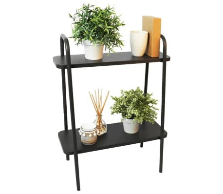 ProGarden Ραφιέρα Λουλουδιών Ματ Σκούρο Γκρι 50 x 26 x 66 εκ.