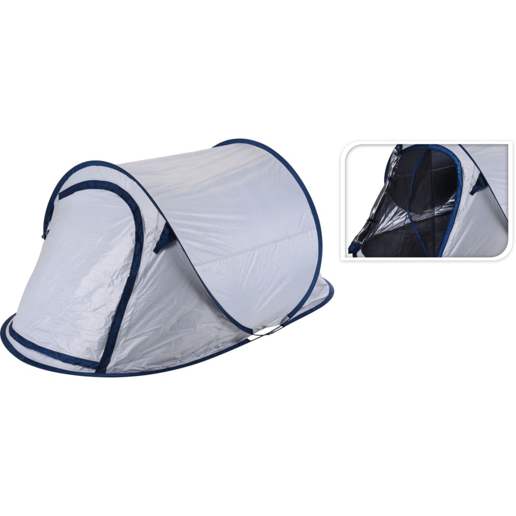 Redcliffs Tent voor 2 personen pop-up 220x120x90 cm wit en blauw