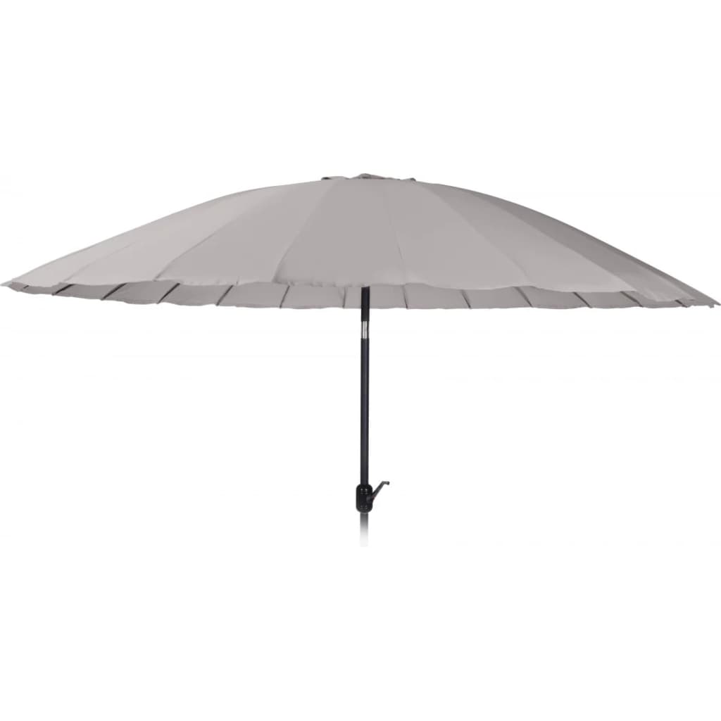 Pro Garden parasol Shanghai 325 cm aluminium/polyester lichtgrijs