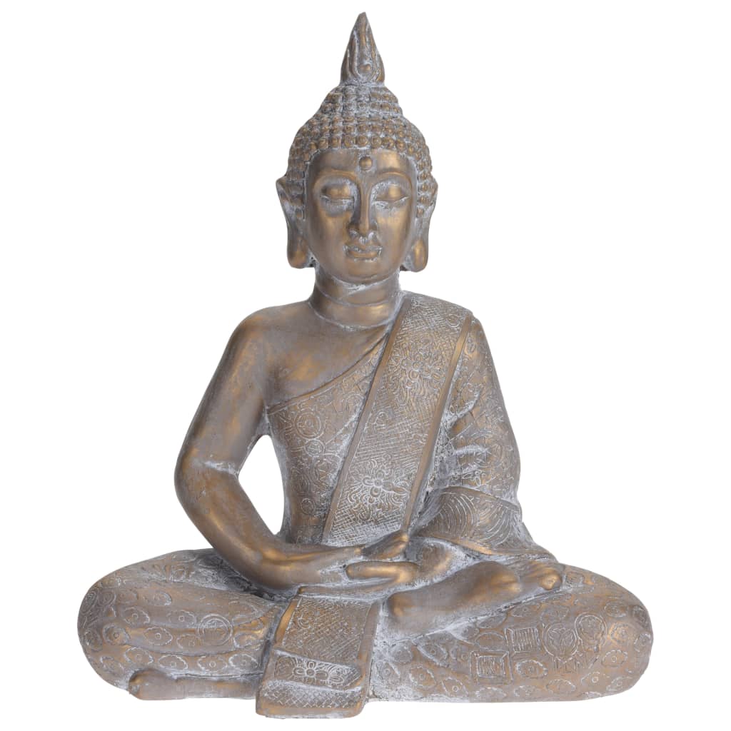 

ProGarden Boeddha zittend 41x23,5x49 cm goudgrijs