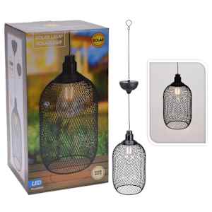 ProGarden udendørs LED-pendel 15 cm soldrevet metal