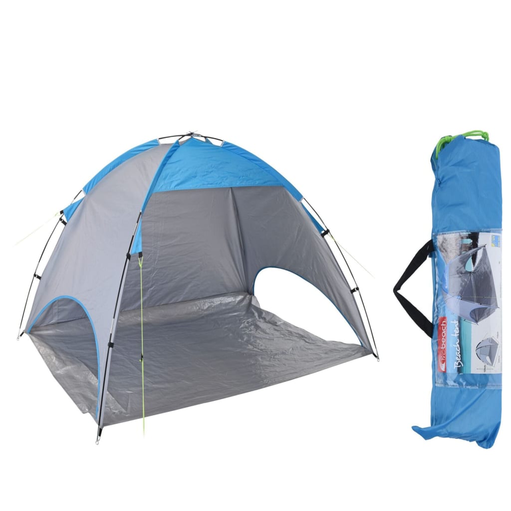 

Probeach Strandtent 220x120x115 cm blauw en grijs