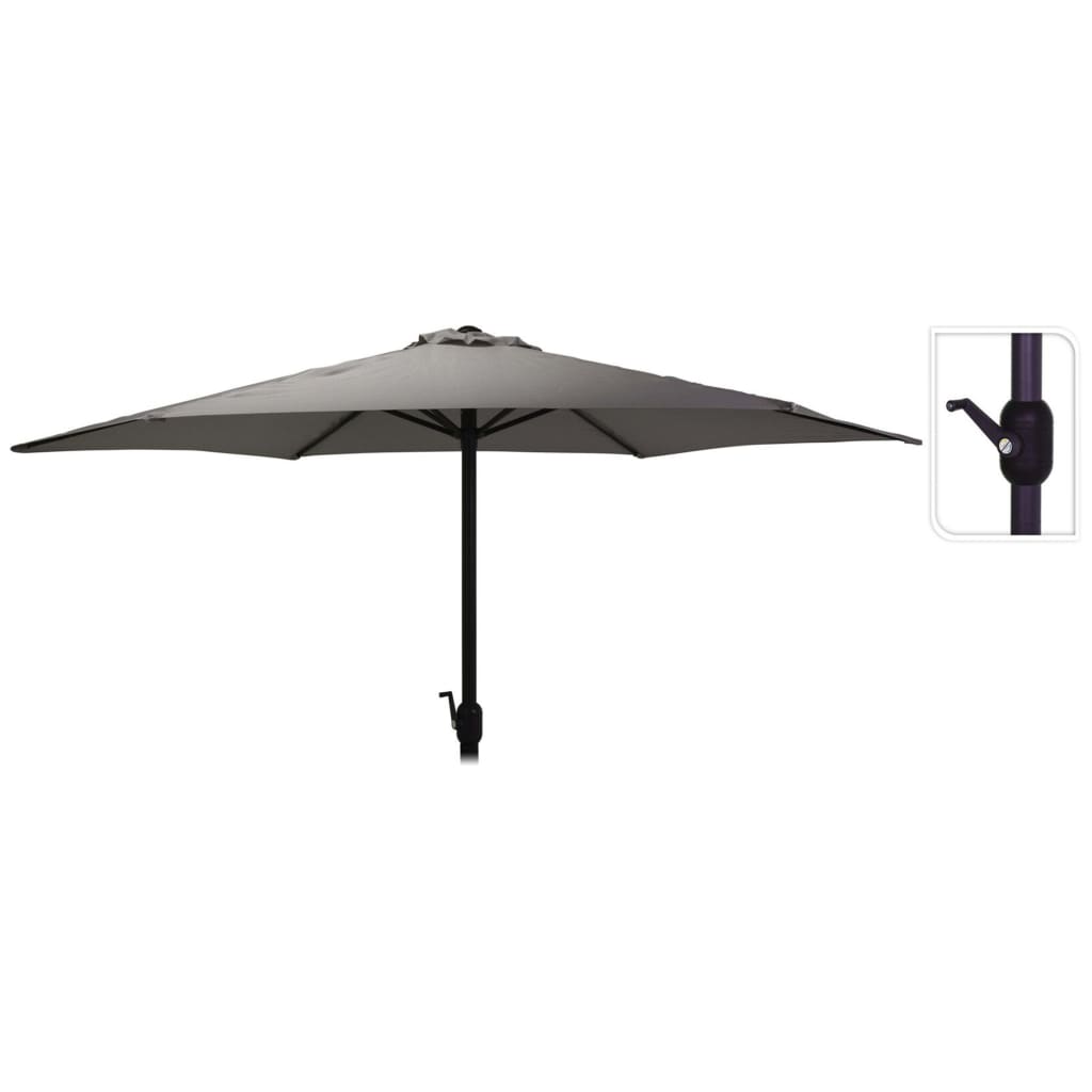 ProGarden parasol Monica 270 cm mørkegrå