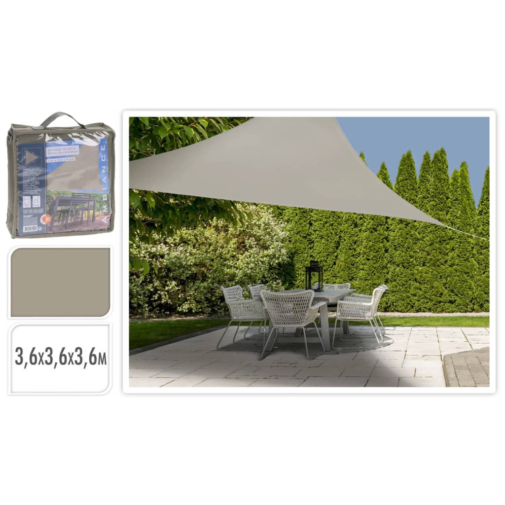 ProGarden Shade Cloth 3.6x3.6x3.6 m Sand Triangle