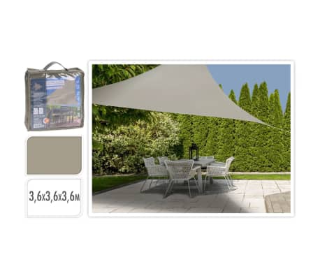 ProGarden Shade Cloth 3.6x3.6x3.6 m Sand Triangle