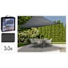 ProGarden p&auml;ikesekate 3x3 m, tumehall, ruut