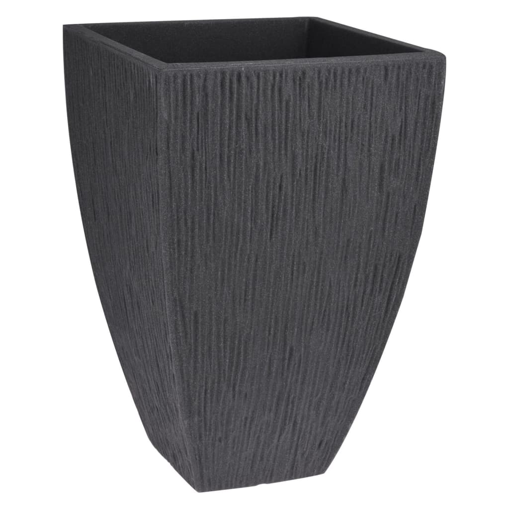 ProGarden Pot à fleurs nervuré lave 60 cm Anthracite