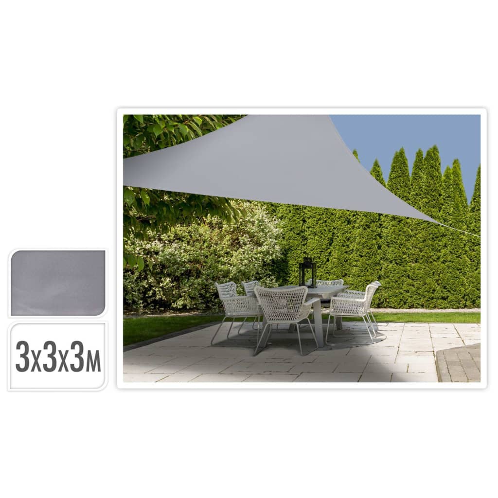 ProGarden Parasolar din pânză, gri, 3x3x3 m, triunghi