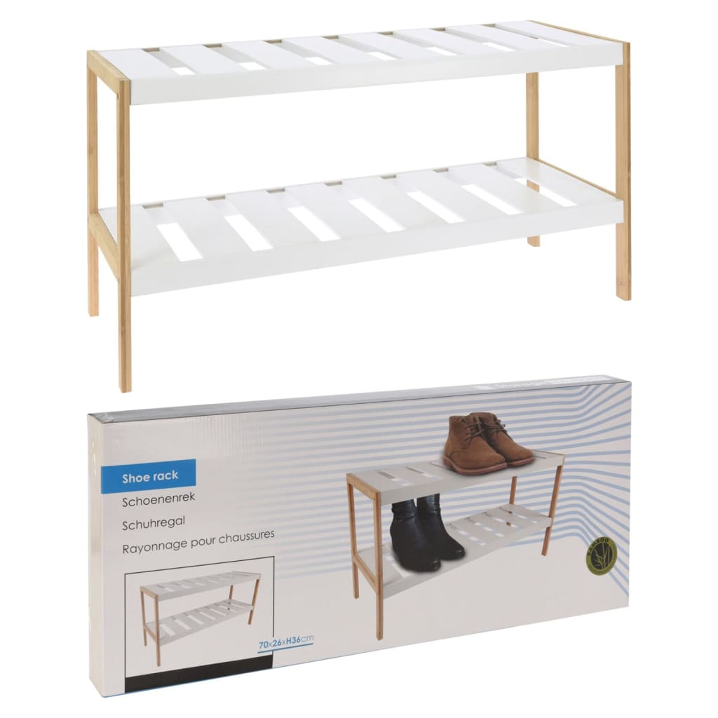 

Storage solutions Schoenenrek met 2 lagen 70x26x36 cm