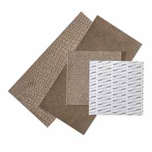 WallArt 32 st Tegel Argyle leer grijstaupe