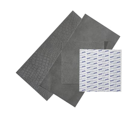 WallArt Leather Tiles Jordan Bluish Grey 32 pcs