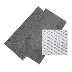 WallArt Leather Tiles Jordan Bluish Grey 32 pcs