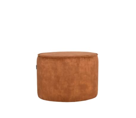 LABEL51 Pouffe Tibo 55x55x40 cm Ocher Velour