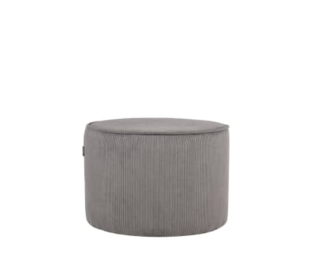 LABEL51 Pouffe Tibo 55x55x40 cm Dark Grey Ribcord