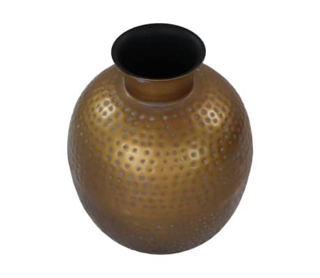 HSM Collection Vase Padua Small 30x35 cm Gold and Grey