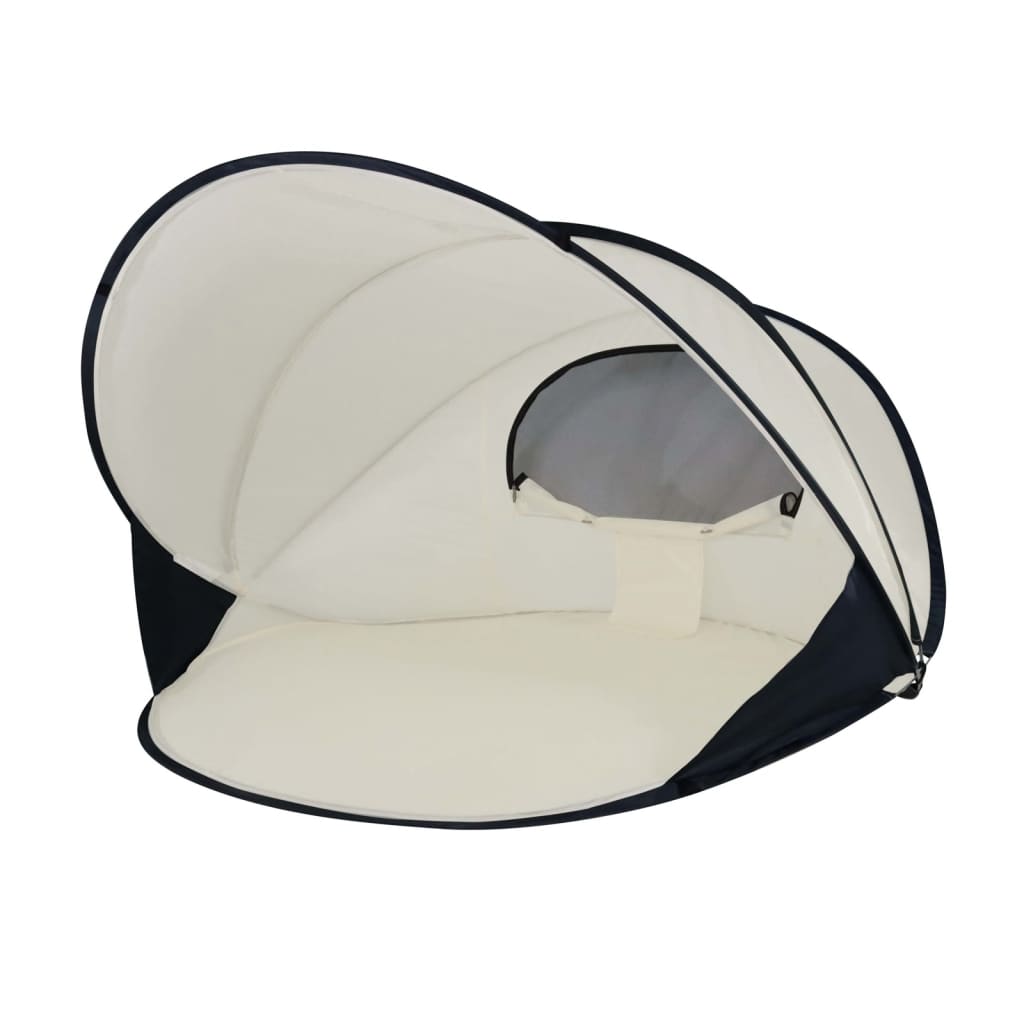 DERYAN pop-up strandtelt 155x133x95 cm str. XXL cremefarvet