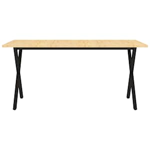 vidaXL Valgomojo stalas, 160x80x74,5cm, pušies masyvas (285129+287682)