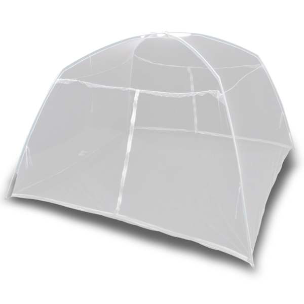 vidaXL matkatelk 200x120x130 cm klaaskiud valge