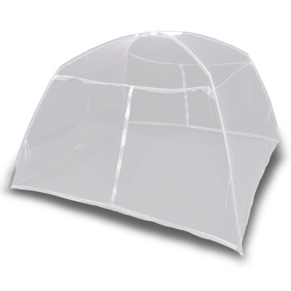 vidaXL matkatelk 200x180x150 cm klaaskiud valge